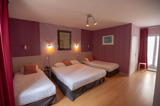 One of the family rooms at Hotel Republique in Dijon