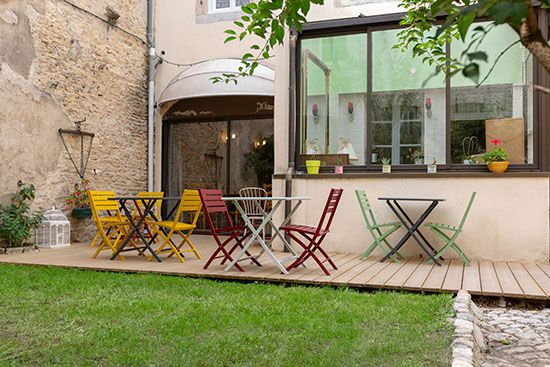 La terrasse de l'hôtel République à Dijon